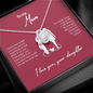 White gold necklace - World's best Mom