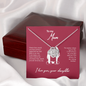 White gold necklace - World's best Mom