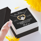 White gold necklace - Favorite Person + bracelet FREE