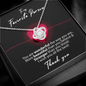 Sterling Silver Necklace - To my favorite Person - Thank you