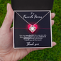 Sterling Silver Necklace - To my favorite Person - Thank you