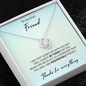 White gold necklace - To my best Friend
