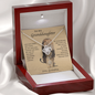 White gold necklace - To my Granddaughter