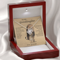 White gold necklace - To my Granddaughter