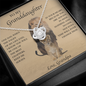 White gold necklace - To my Granddaughter
