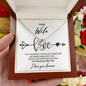 Sterling Silver Necklace - To my beautiful Wife