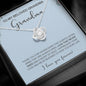 Sterling Silver Necklace - World's best Grandma