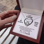 White gold necklace - To my Love - I love you