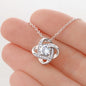 White gold necklace - To my Love - I love you