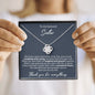 Crystal necklace - To my beloved Sister