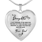 Heart necklace - To my Daughter from Dad