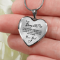 Heart necklace - To my Daughter from Dad