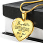 Heart necklace - To my Daughter from Dad