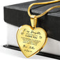 Heart necklace - To my daughter from Mom