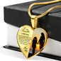 Heart necklace - To my daughter from Mom
