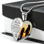 Heart necklace - To my daughter from Mom