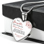 Heart necklace - Kiss, Mom
