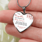 Heart necklace - Kiss, Mom