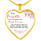 Heart necklace - Kiss, Mom