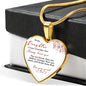 Heart necklace - Kiss, Mom