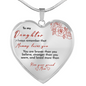 Heart necklace - Mommy loves you