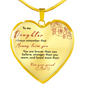 Heart necklace - Mommy loves you