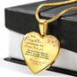 Heart necklace - Mommy loves you