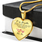 Heart necklace - To my Daughter