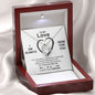 White gold necklace - To my Love