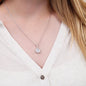 White Gold Necklace - With Real Rose - Future Wife
