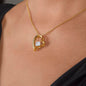 Sterling Silver Necklace - With Real Rose - To My Baby